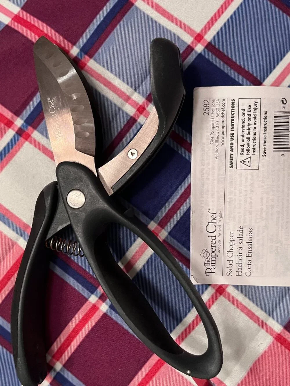 🥗 NWOB Pampered Chef Double-Bladed Salad Chopper Shears (#2582)